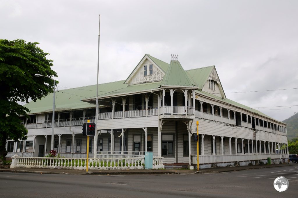 One of the last vestiges of the German Colonial era – the Old German Courthouse in Apia.