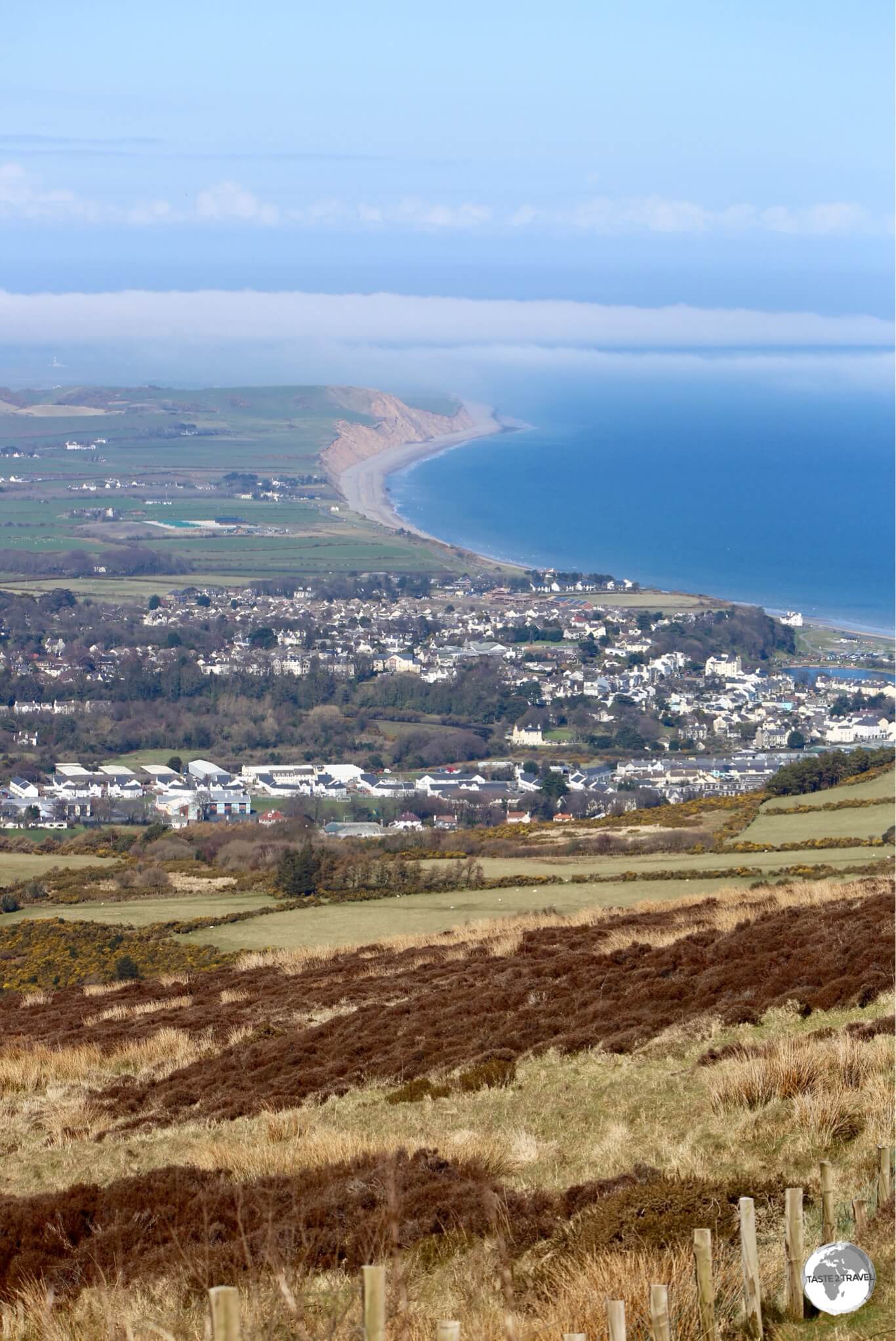 The TT Mountain Circuit crosses the Manx hills before descending into Ramsey.