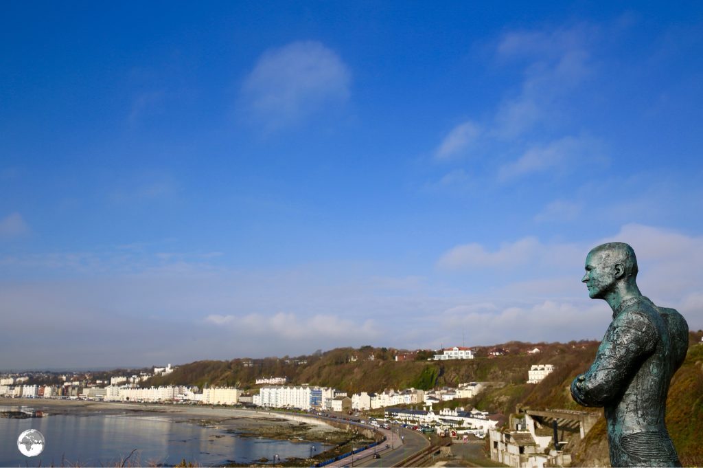 A view of the capital - Douglas, which is located on a wide bay overlooking the Irish Sea.