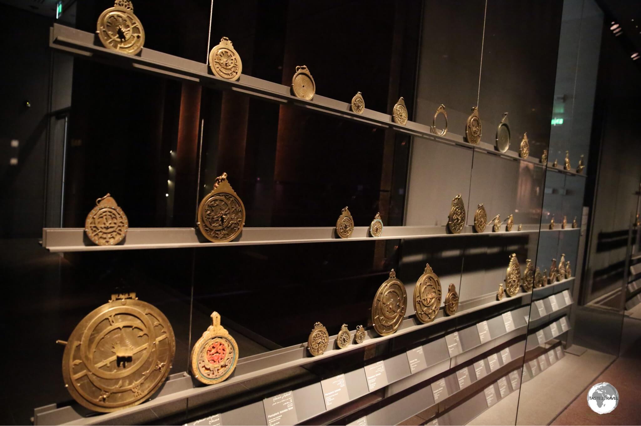 One of the many eclectic displays at the MIA - a collection of Astrolabe's.