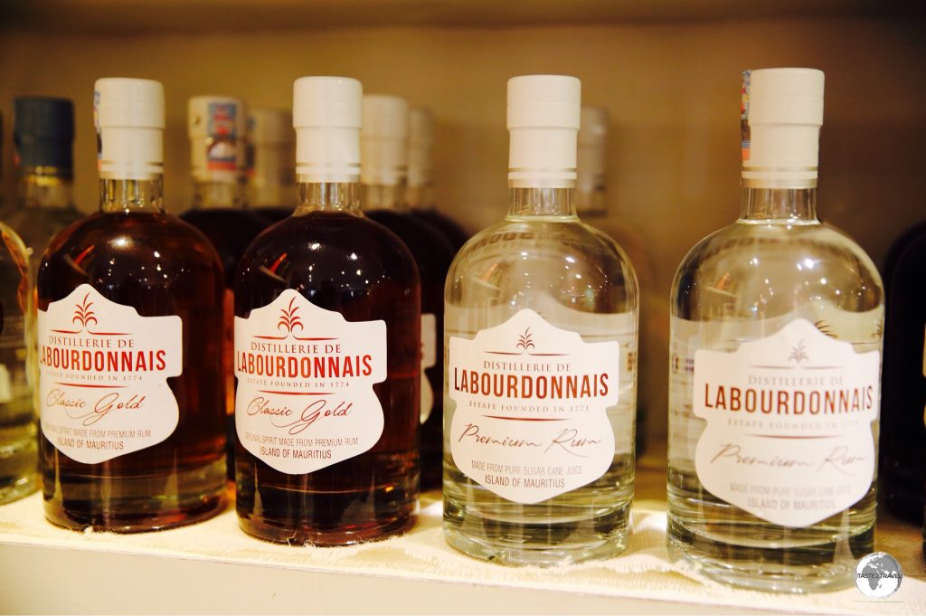 The Labourdonnais distillery produces both dark and white rums.