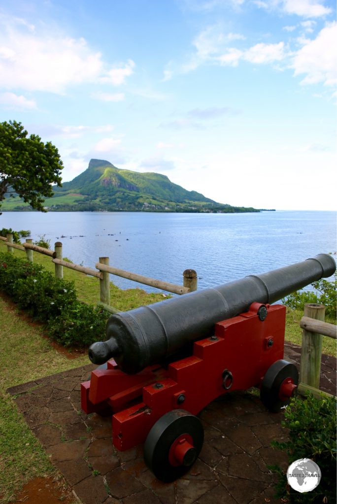 A stunning view of Grand Port and Lion mountain from Falaise Rouge.