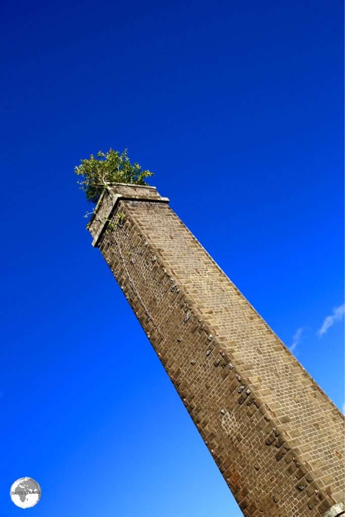 A chimney from an abandoned sugar mill.