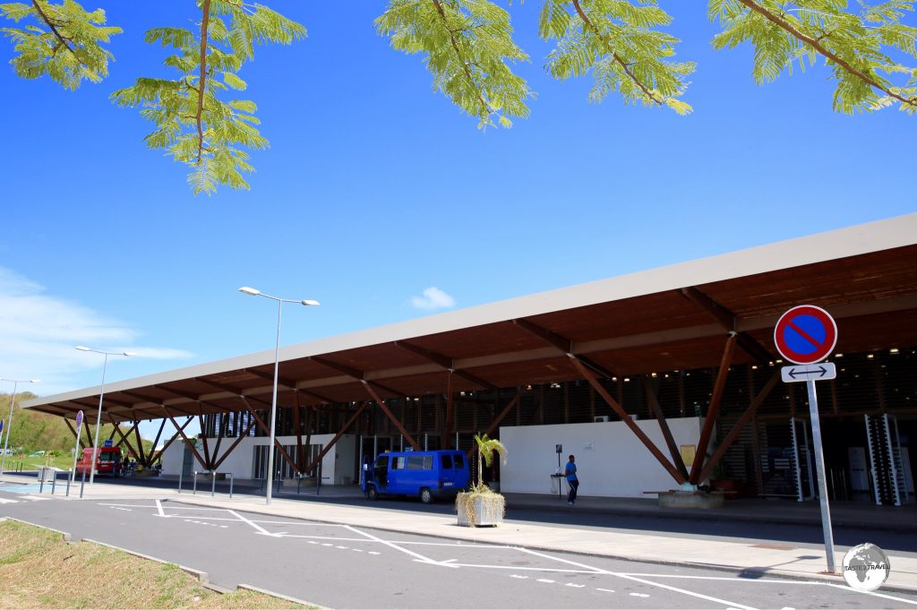 The modern terminal at Dzaoudzi–Pamandzi International Airport.