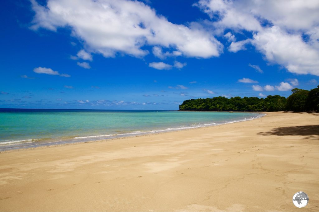 The finest beach on Mayotte, N'Gouja beach is a beautiful gold-sand beach set on a curved bay on the south coast.