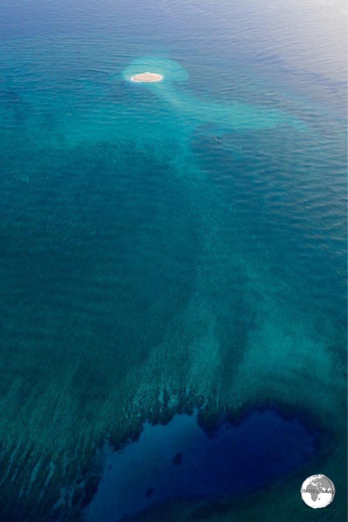 Views of Mayotte lagoon from my Ultralight flight.