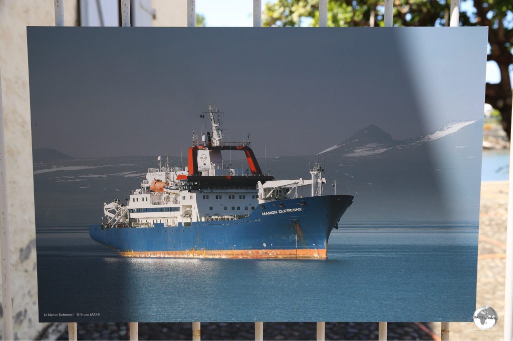 The Marion Dufresne supply ship.