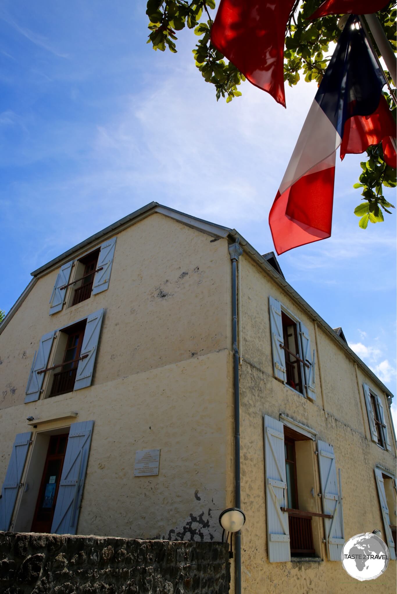 The TAAF information centre is housed inside an old riverside warehouse in St. Pierre.