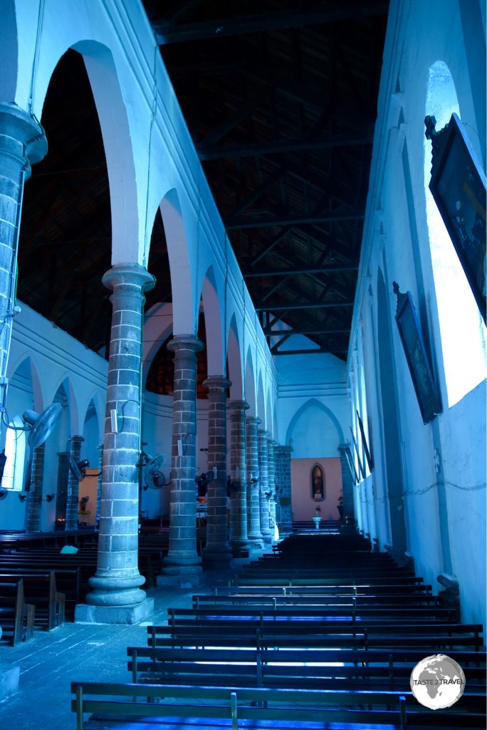 Strangely relaxing, the interior of the Eglise de St Louis.