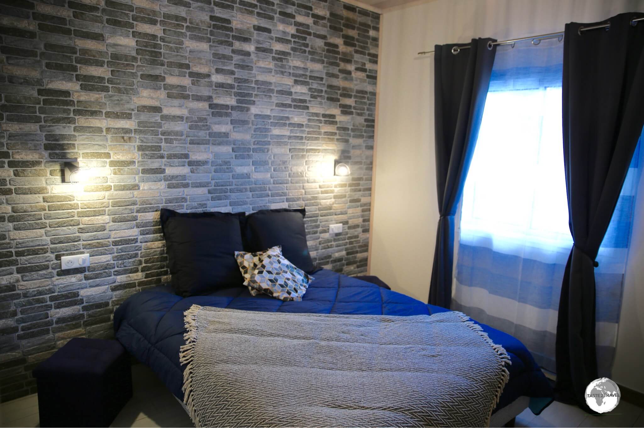 My room at the newly built <i>Ô Cœur de l’île</i> guest house in the quiet village of Grand Ilet in the Cirque de Salazie.