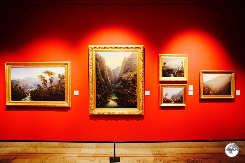 The beautiful galleries of the Musée Léon Dierx are lined with old-world paintings depicting the amazing landscapes of Reunion.