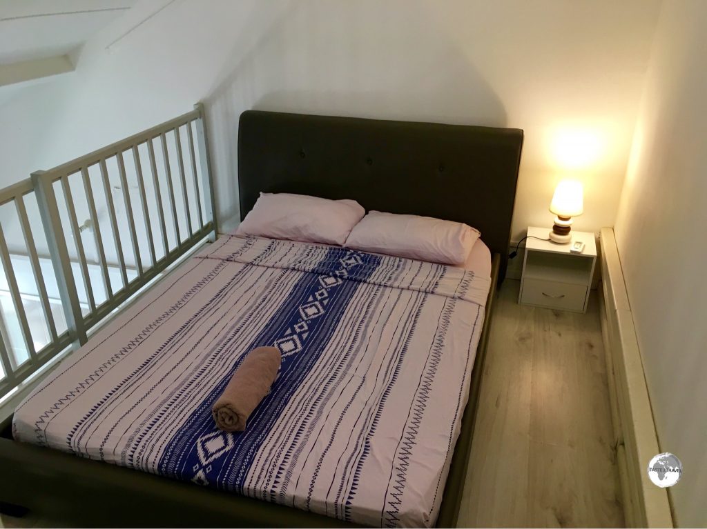 The loft bedroom in my St. Denis apartment.