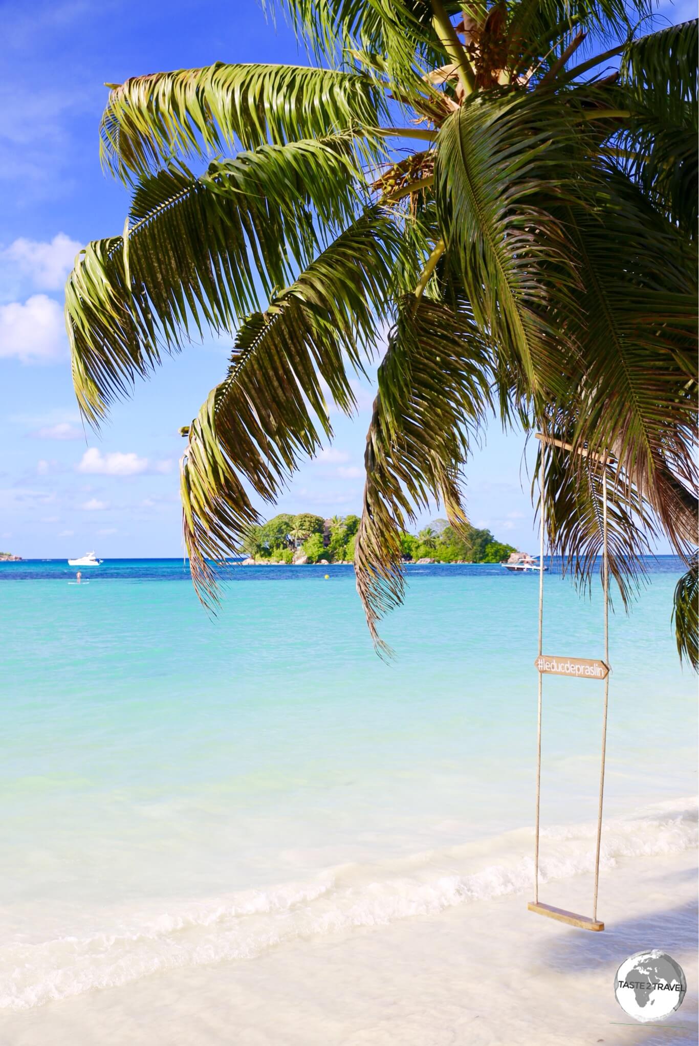 Gorgeous Anse Volbert is the main tourist hub on Praslin.