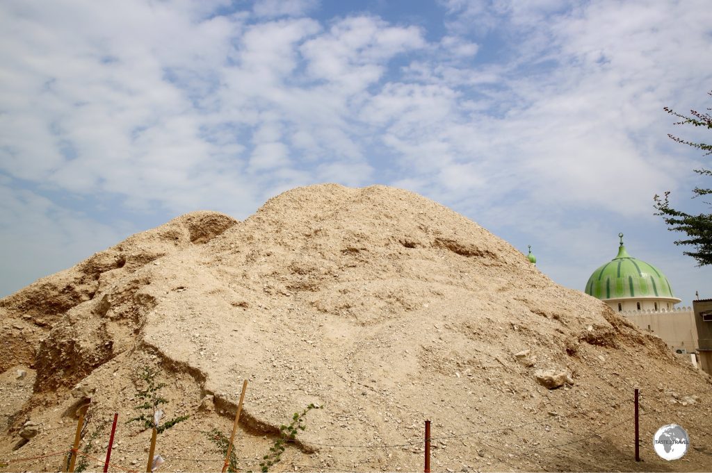 One of the 17 royal mounds that lie among the urban sprawl of A’Ali township