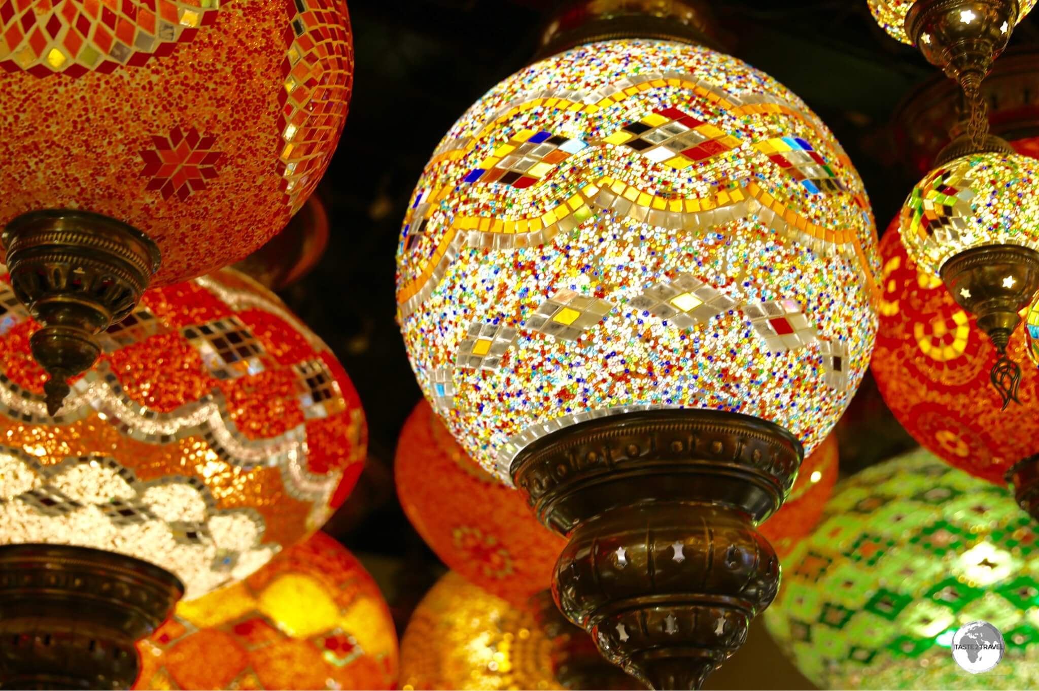 Colourful lanterns on sale at Manama Souk.