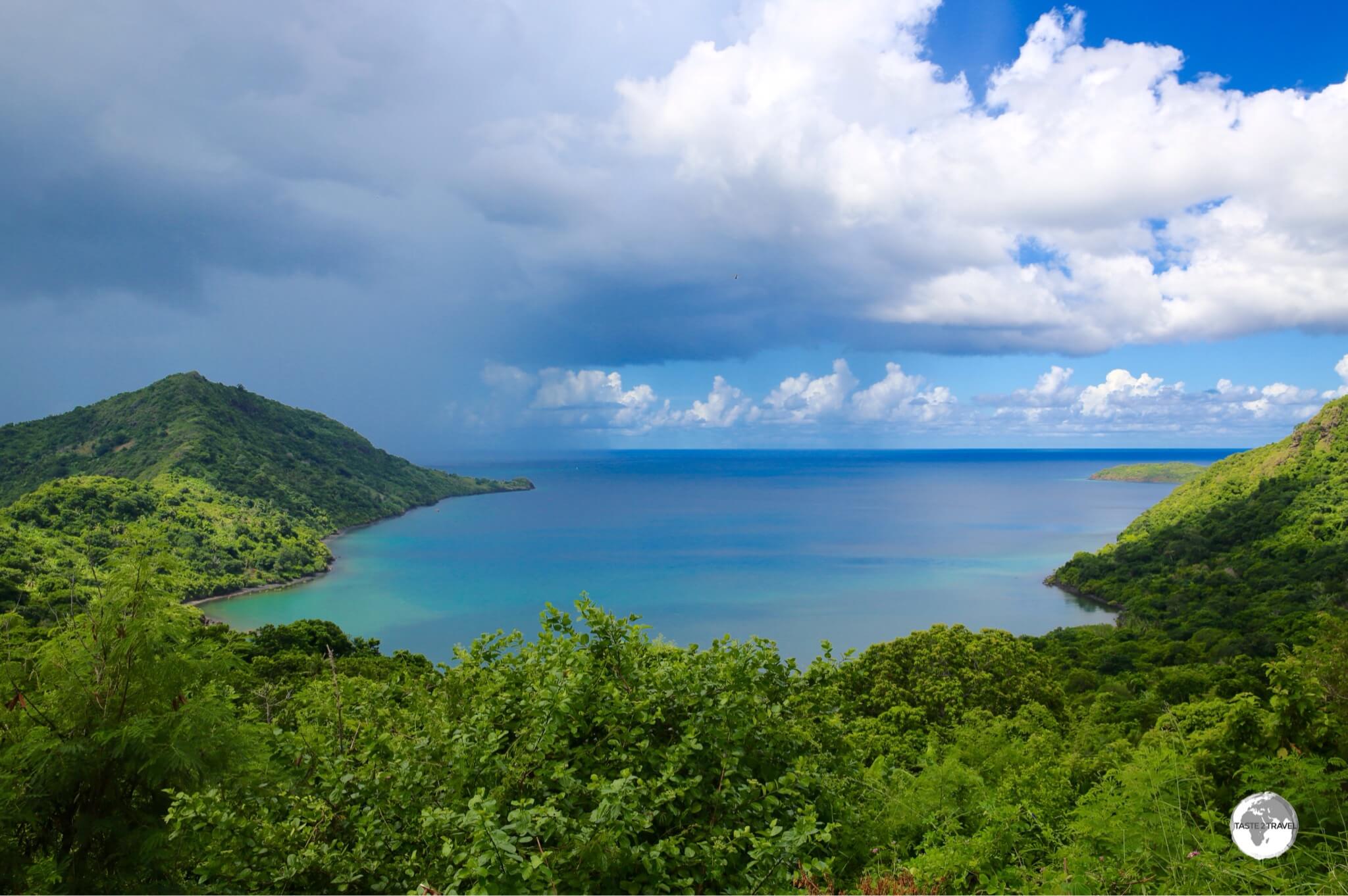 Storm clouds over Baie de Handréma, one of the best views on the north coast.