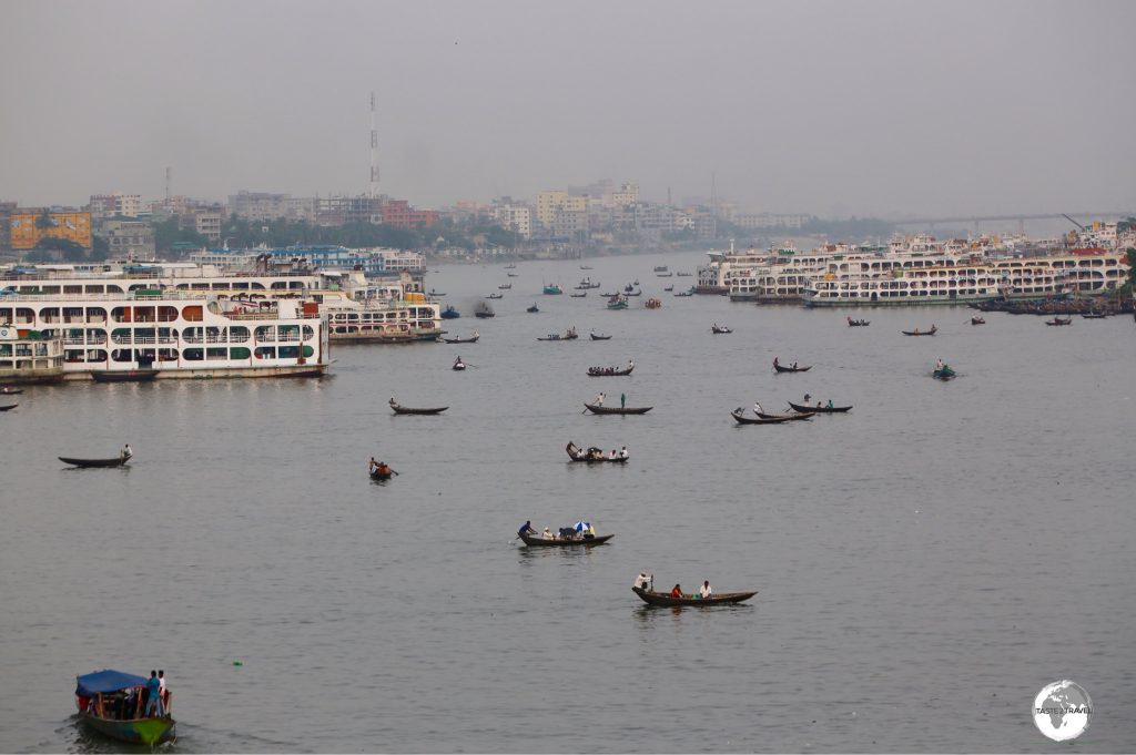 Sadarghat Boat Terminal is the busiest boat terminal in Bangladesh.