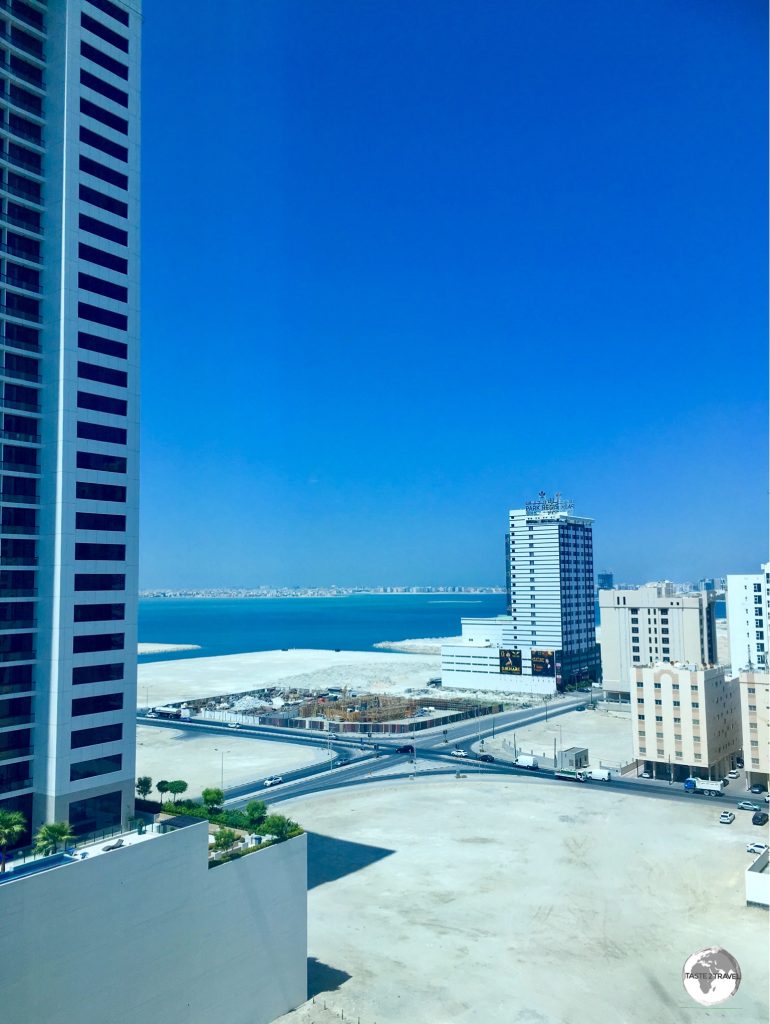 A typical view of Juffair, a new part of Manama, built on reclaimed land.