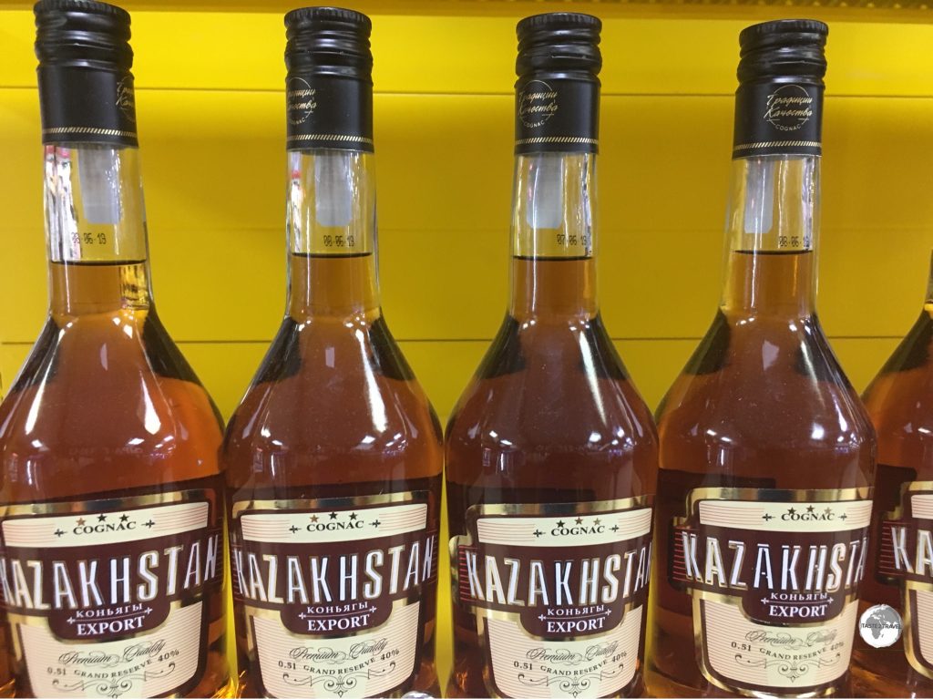 Kazakhstan Cognac sells for just a few dollars a bottle in most supermarkets.