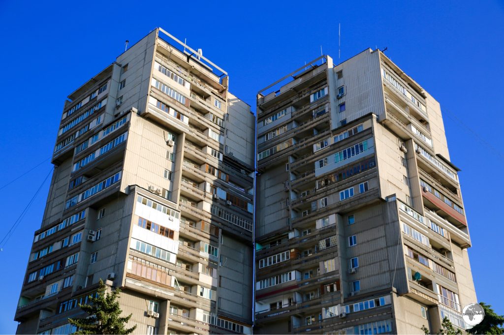 The streets of Almaty are lined with architectural reminders of the city’s Soviet past.