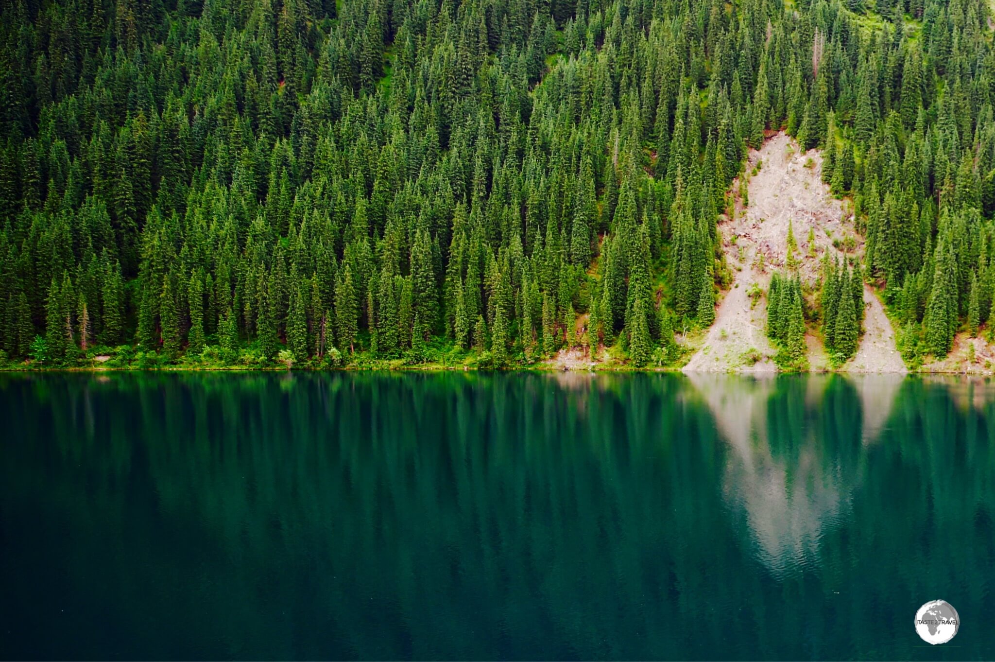 "Reflection" - Lake Kolsai National Park, which lies in Southern Kazakhstan near the border of Kyrgyzstan.