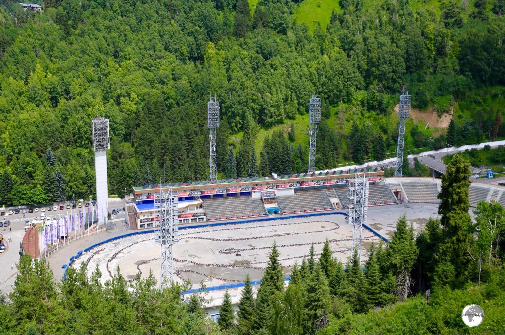 During the summer months, the Medeu arena is used for Go-karting.