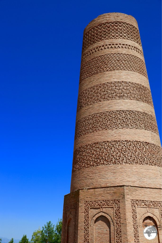Burana Tower, a 24 metre-high brick minaret which dates from the 11th-century.
