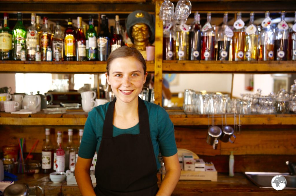 Karakol Coffee is a magnet for visiting travellers, where the wonderful Evgeniia works her Barista magic!