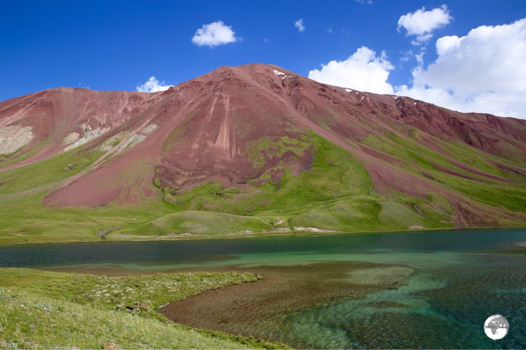 Lake Tulpar-Kul is located at a height of 3,500 m (11,500 ft).
