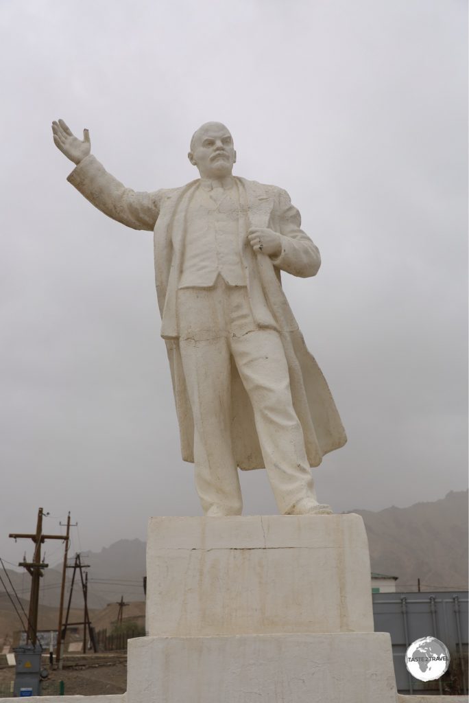 The Lenin statue in Murgab.