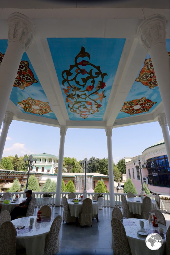 The Rohat tea-house in Dushanbe.