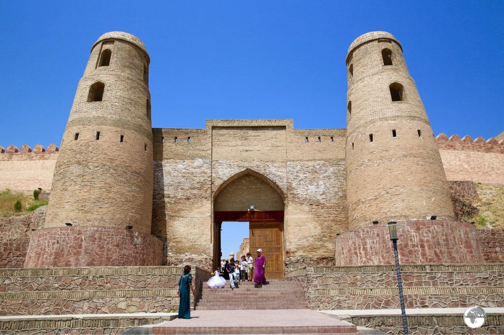 The main entrance to the Hissar fortress which lies on the outskirts of Dushanbe.