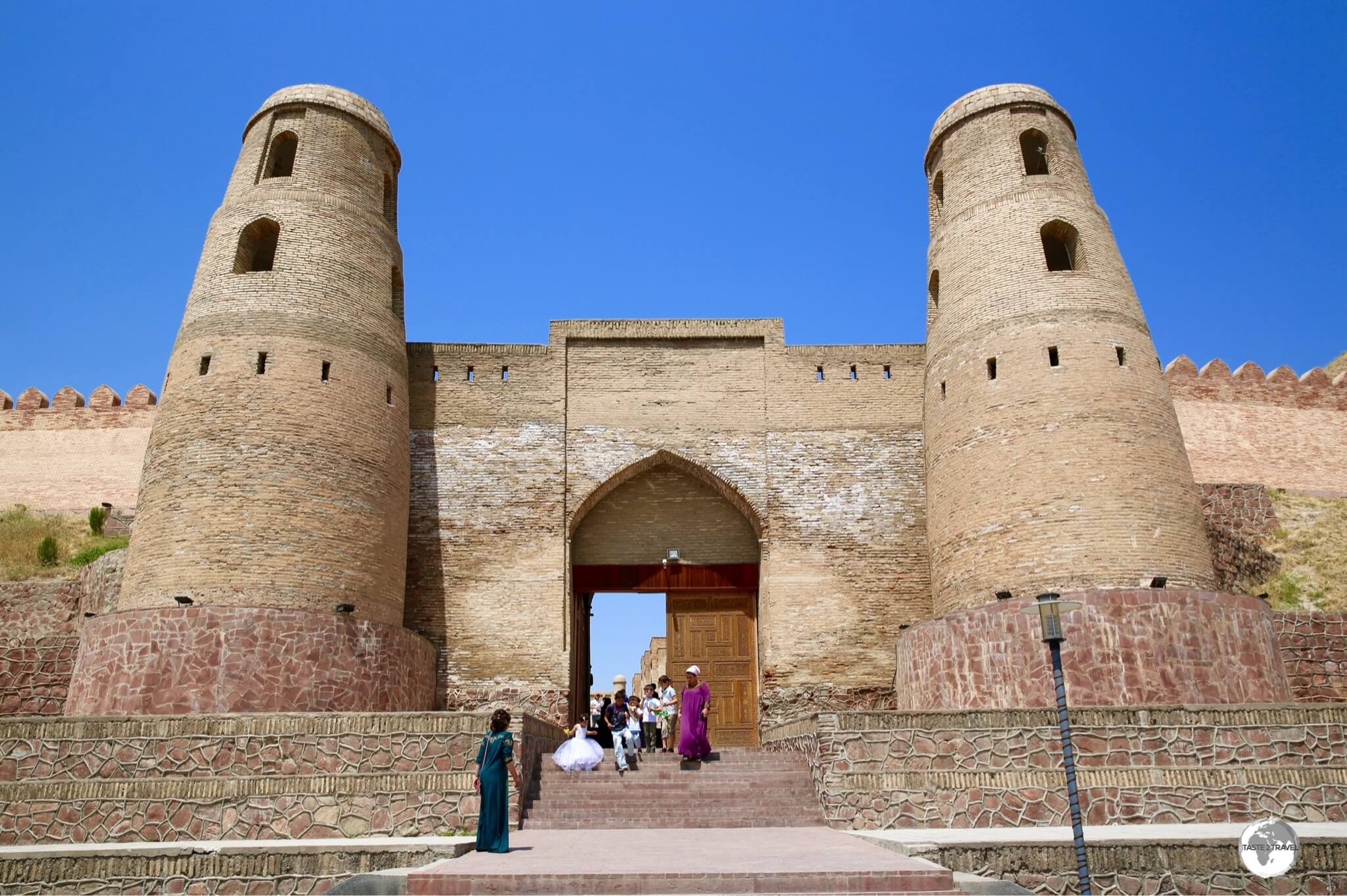 The main entrance to the Hissar fortress, which lies on the outskirts of Dushanbe.