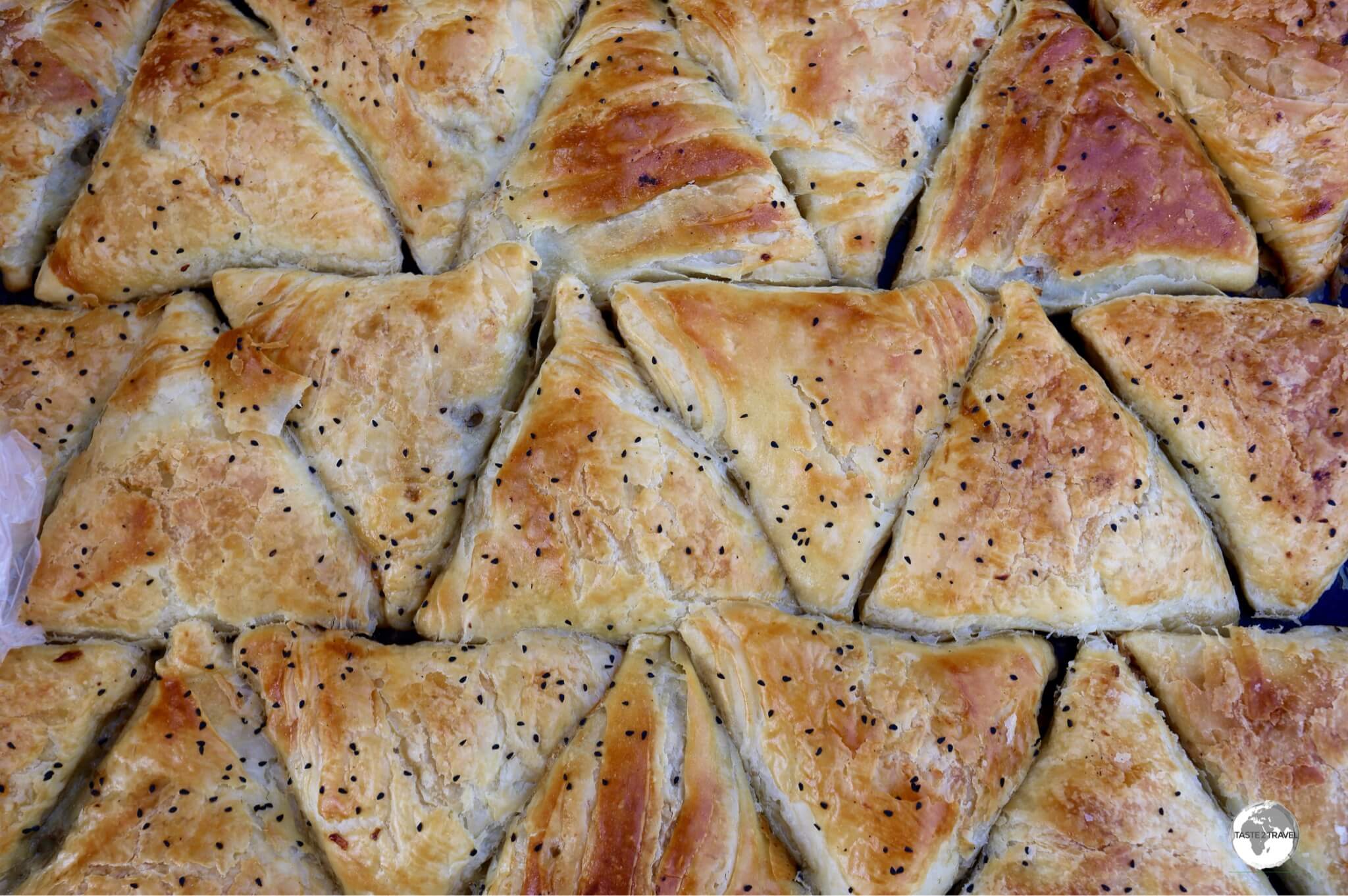 Parcels of tasty goodness - 'Samsa' is the most popular snack food in Central Asia and the predecessor of the Indian Samosa.
