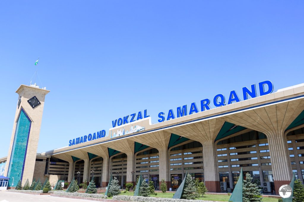 Like all train stations in Uzbekistan, Samarkand station is kept spotlessly clean, quiet, orderly and relaxed.