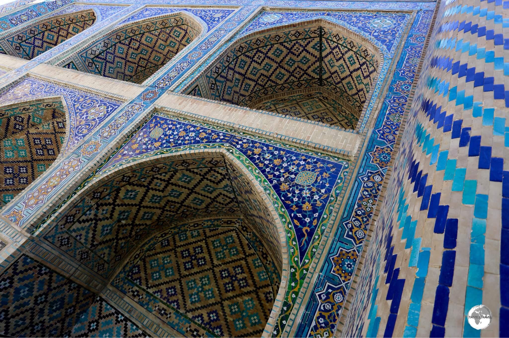 The Nadir Divan-Beghi Madrasah in Bukhara was originally intended to be a caravanserai but was instead inaugurated as a madrasah.
