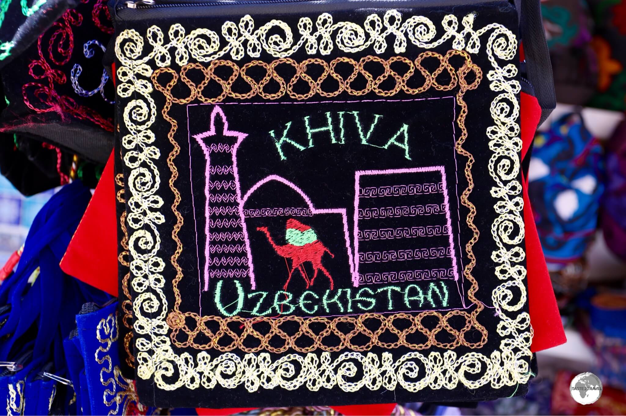 The old town of Khiva is brimming with souvenir shops selling colourful 'Khiva' mementos.