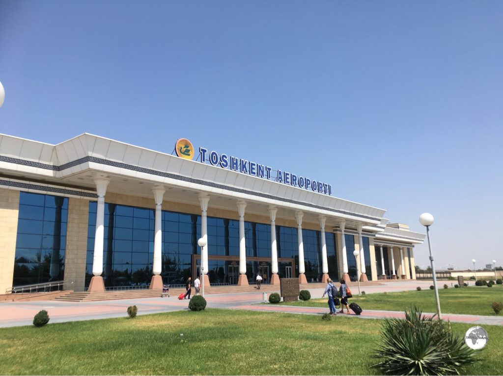 The domestic terminal at Tashkent airport.