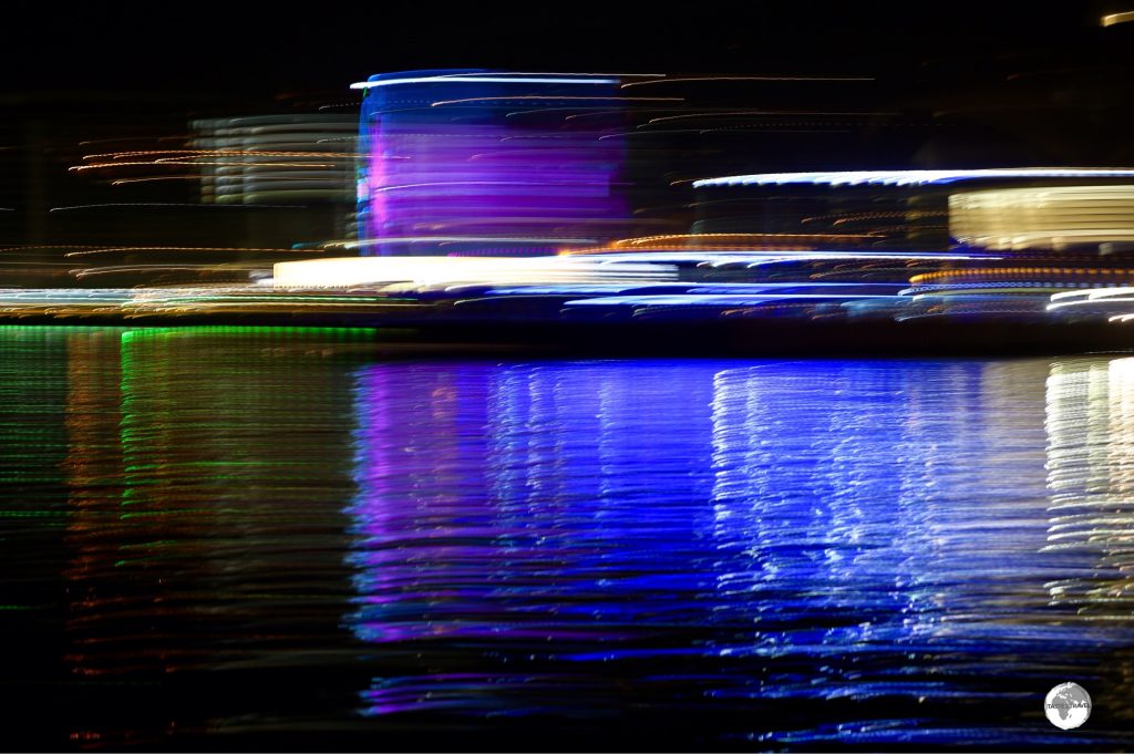 The lights of Baku Bay - on a slow exposure!