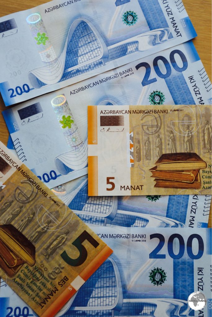 The currency of Azerbaijan, the Manat, was designed by the same Austrian artist who designed the Euro banknotes.