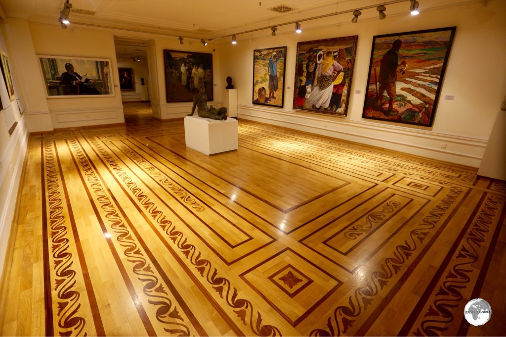 Each of the 60 rooms of the Art Museum feature incredible parquet flooring.