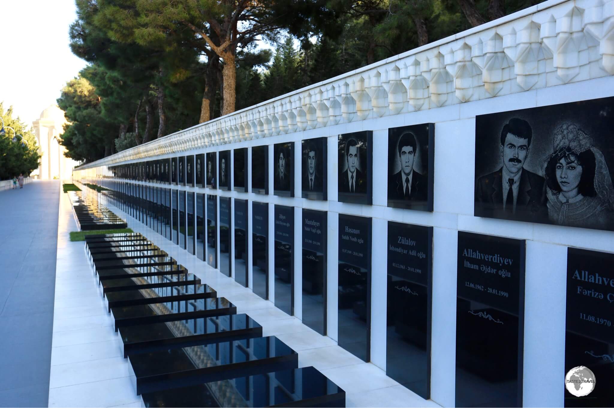 The Martyrs' Lane memorial, Highland Park, Baku.