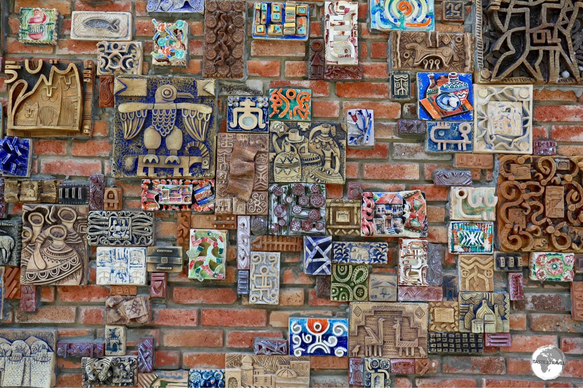 Craft Centre Wall, Sheki, Azerbaijan.