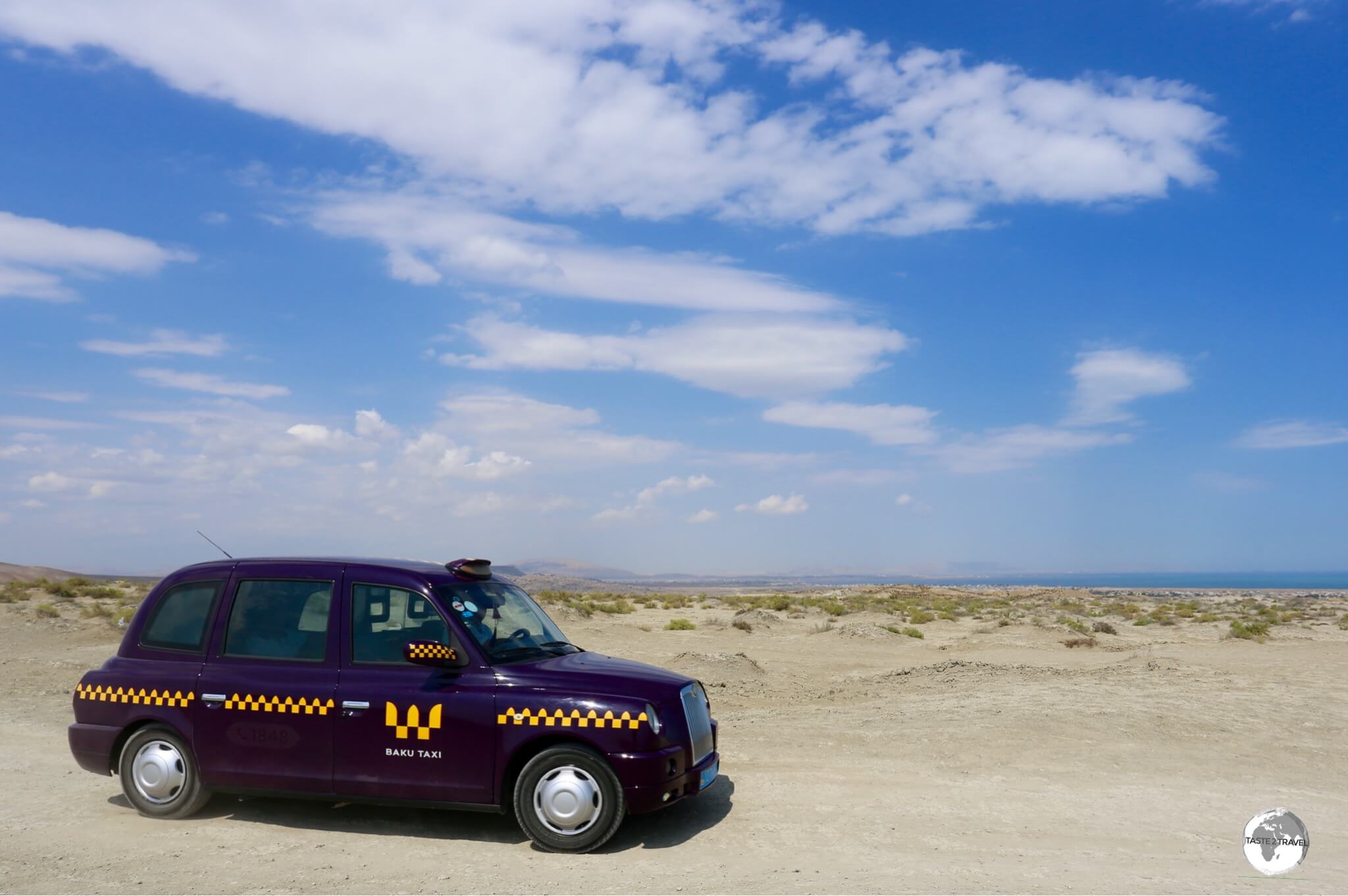 Unlike their London counterparts, Baku Taxis can be hired for off-road adventures.
