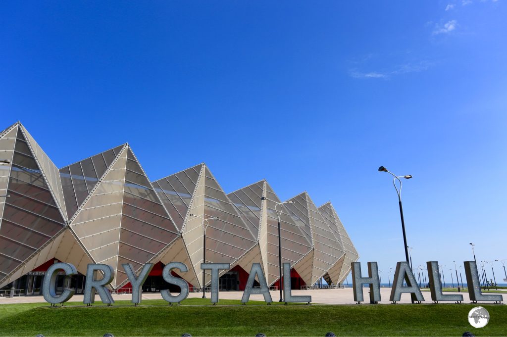 The Crystal Hall, a concert venue, in Baku.