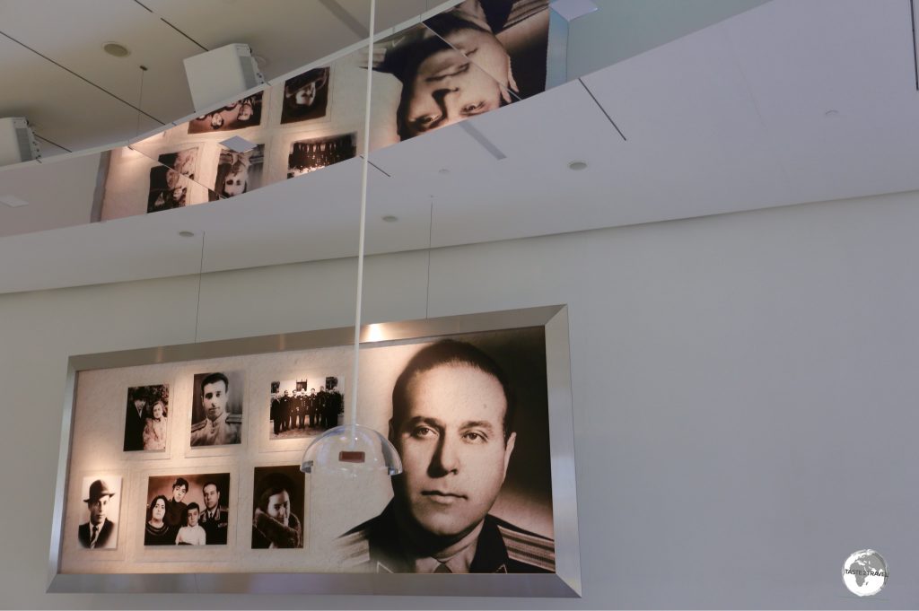An exhibition at the Heydar Aliyev Centre details the life of the former President.