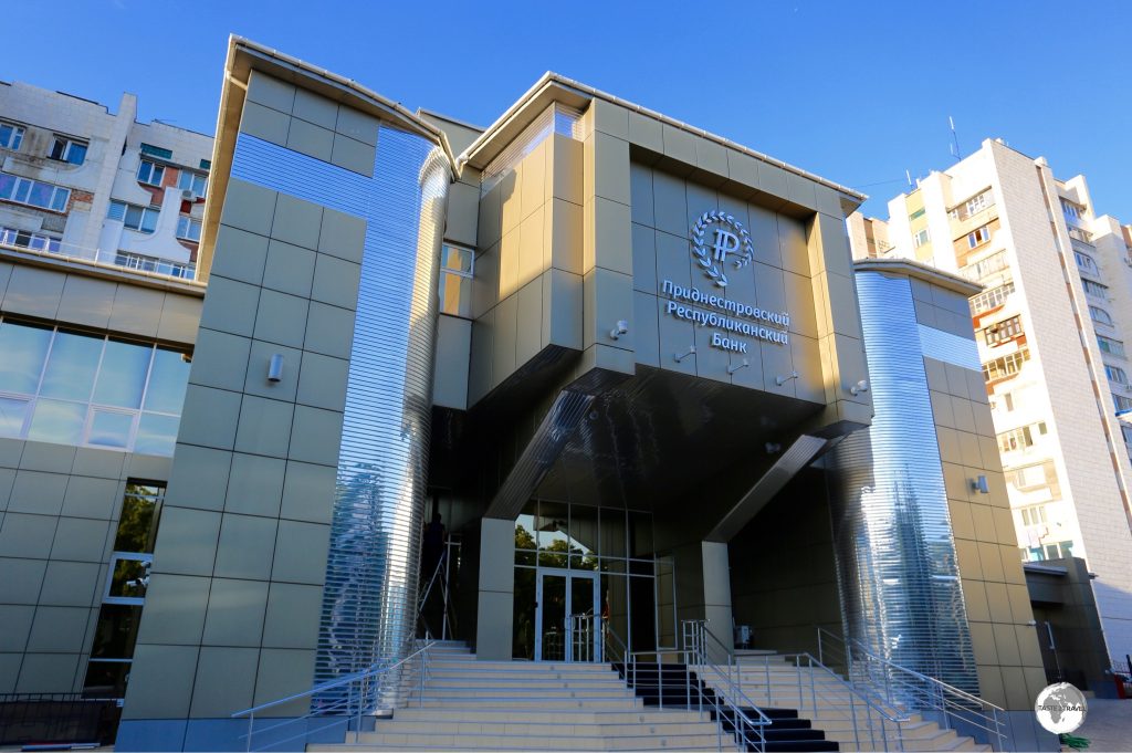 The central bank of Transnistria, Pridnestrovian Republican Bank, is headquartered in Tiraspol.