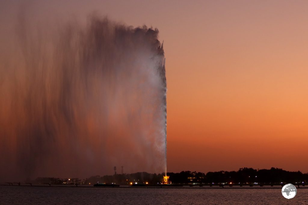 The King Fahd fountain in Jeddah – the tallest fountain in the world.