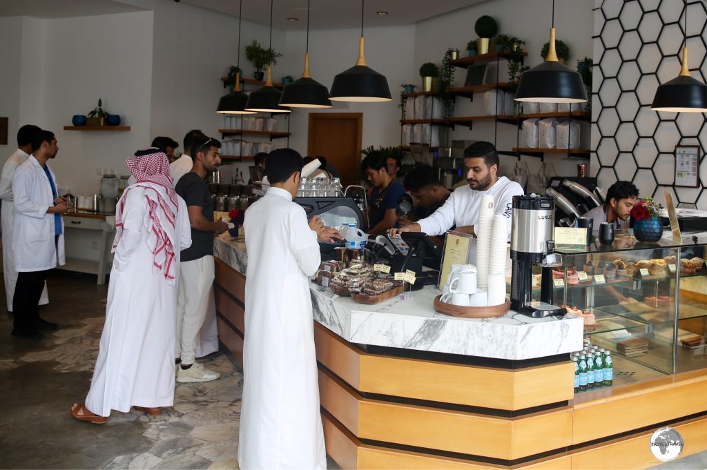 Qaf Coffee Roasters in Al Khobar serves the best coffee in town.