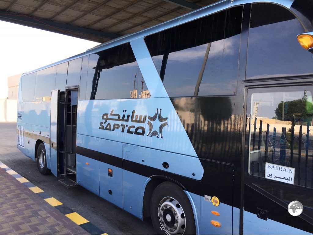 The Saudi state bus company, SAPTCO, provide regular connections throughout the country and to international destinations such as Bahrain.